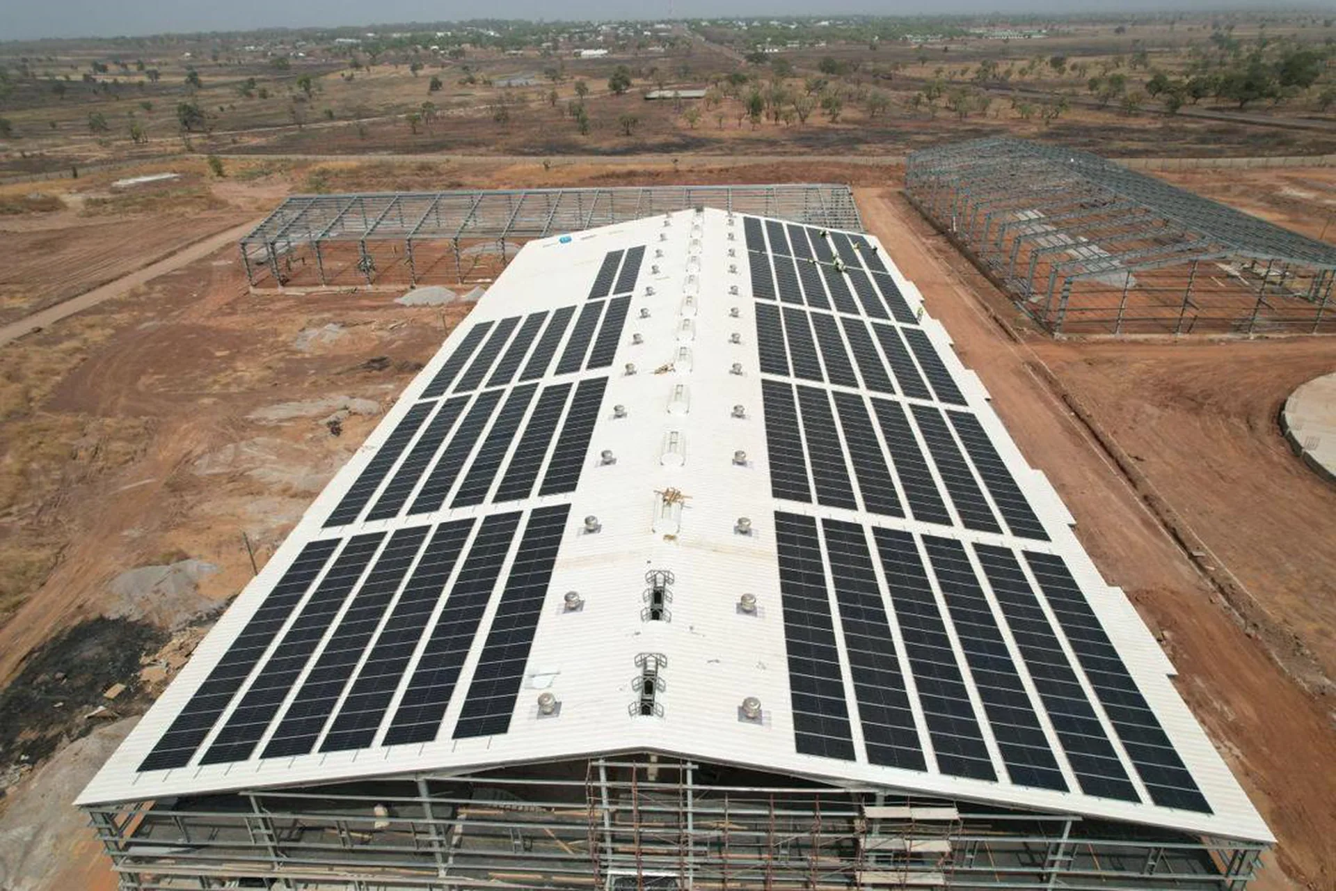 Commercial rooftop solar project in the Teknoberg field archive